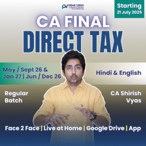 CA/CMA FINAL DT May / Sept 26 & Jan 27 | Jun / Dec 26 - Regular Batch