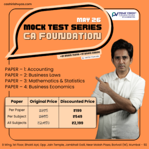 CA FOUNDATION MOCK TEST SERIES for MAY 2026