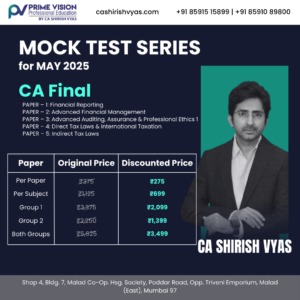 CA Final MOCK TEST SERIES