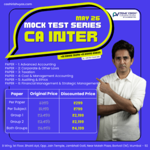 CA INTER MOCK TEST SERIES for MAY 2026