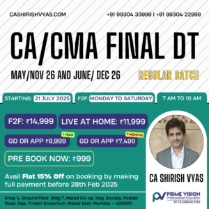 CA/CMA FINAL DT 2026