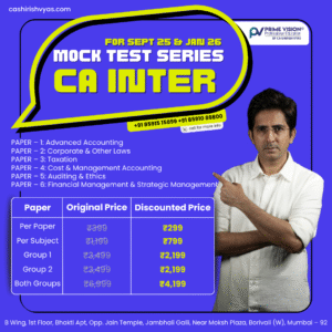 CA Inter MOCK TEST SERIES new price
