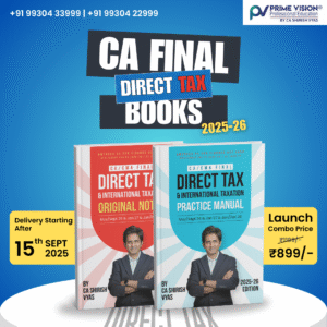 CA / CMA FINAL DT Books May/Sept 26 & Jan 27 & Jun/Dec 26 | Original Notes and Practice Manual Combo By CA Shirish Vyas