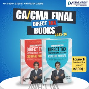 CA / CMA FINAL DT Books May/Sept 26 & Jan 27 & Jun/Dec 26 | Original Notes and Practice Manual Combo By CA Shirish Vyas