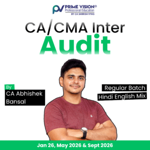 CA/CMA Inter Audit Jan 26, May 2026 & Sept 2026 by CA Abhishek Bansal