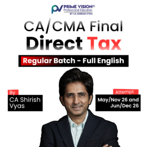 CA/CMA FINAL DIRECT TAX FULL ENGLISH MAY/NOV 26 and JUN/DEC 26