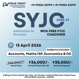 SYJC 2026 - 2027 | Admission in Progress