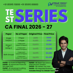 CA FINAL TEST SERIES for 2026 - 27