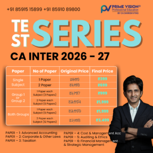 CA INTER TEST SERIES for 2026 – 27