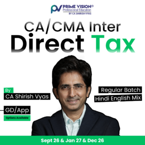 CA/CMA INTER DT Sept 26 & Jan 27 & Dec 26 - Regular Exemption Batch - Hindi English Mix